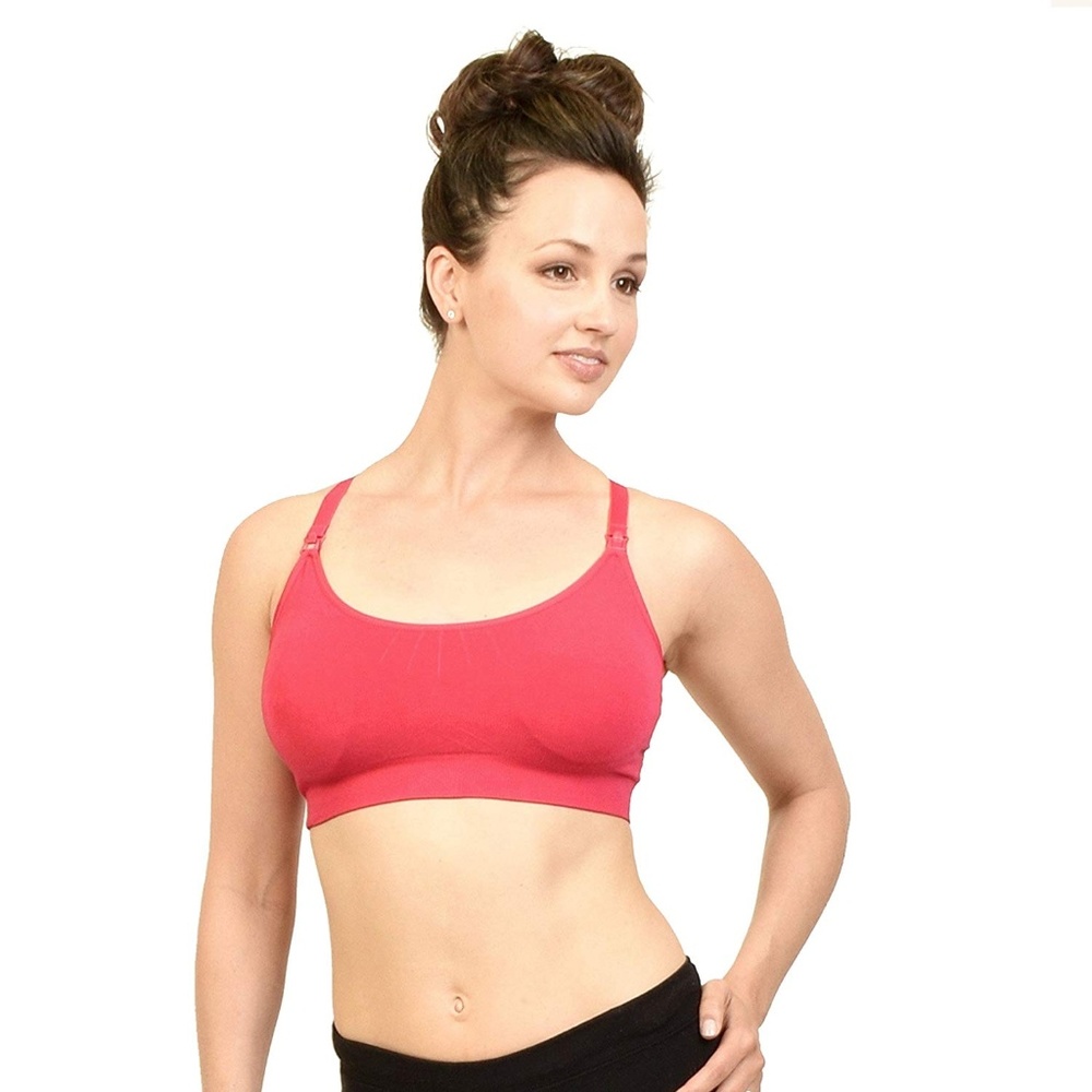Bamboobies Nursing Yoga Hibiscus Small Bra